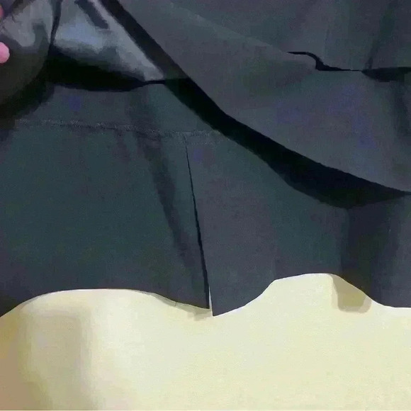 Larry Levine Skirt Womens Size 12 Stretch Layered Side Zip Kick Pleat - Picture 4 of 9